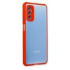 Samsung Galaxy M52 5g Kılıf Miami Şeffaf Silikon - Kırmızı