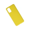 Samsung Galaxy S20 Plus Kılıf Nano İçi Kadife Silikon - Sarı