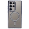 Samsung Galaxy S24 Ultra Kılıf Joke Simli Magneticsafe Kılıf - Mavi