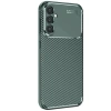 Samsung Galaxy S25 Kılıf Auto Focus Karbon Kapak - Koyu Yeşil