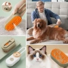 Saplı Su Püskürtmeli Kedi Köpek Fırçası Masaj Etkili Tüy Toplama Tarağı (5324)