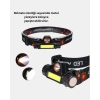 Şarjlı Led Kafa Feneri – Çift Fonksiyonlu, 200lm Işık Gücü, Ip44 Suya Dayanıklı