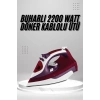Seramik Tabanlı Kırmızı 2200 Watt Şok Buharlı Ütü
