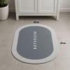Sihirli Süper Su Emici Kaymaz Tabanlı Oval Paspas 40*60 cm (5324)