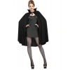 Siyah Renk Yakalı Halloween Pelerini 90 cm (5324)