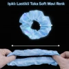 Soft Mavi Mevcut LED Işıklı Lastikli Saç Tokası - 3 Modlu