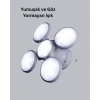 Solar Güneş Enerjili ve USB Şarjlı 5 Kanatlı LED Kamp Lambası