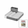 SÜRGÜLÜ  BULAŞIKLIK PLASTİK  32.5CM X 35.5CM - 51.5 X 35.5CM - GRİ RENK (5324)