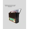 Taşınabilir Hoparlör Güneş Panelli Bluetooth USB SD FM AM SW Radyo