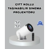 Taşınabilir Projeksiyon Cihazı 4k Destekli Wi-fi Kablosuz Ekran Yansıtma