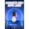 Taşınabilir Şarjlı Led Ampul Askılı Lamba Kamp Bahçe Lambası
