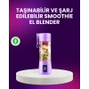 Taşınabilir Şişe Blender 380ml Şarjlı Spor Smoothie Shake Karıştırıcı