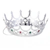 Taşlı Rönesans Kraliyet Gümüş Renk Kraliçe Tacı