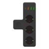 Termal Akım Korumalı 3 Adet Soket,3 Adet USB ve 1 Adet Type-C Girişli 20w Priz Model 3397 (5324)