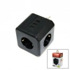TERMAL AKIM KORUMALI  3X PRİZ 3X USB DUVAR TİPİ PRİZ SİYAH 10A - 2500W (5324)