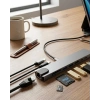 Type C Çoklu Port Hub 8 Port USB HDMI SD Kart Ethernet Adaptör