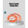 ÜÇLÜ Şarj Kablosu – Yüksek Hızlı, Dayanıklı ve Uzun Ömürlü