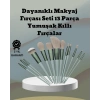 umuşak Kıllı Estetik Tasarımlı 13lü Makyaj Fırçası Seti Günlük ve Profesyonel Kullanım