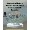 Umuşak Kıllı Estetik Tasarımlı 13lü Makyaj Fırçası Seti Günlük Ve Profesyonel Kullanım