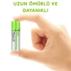 Usb ile Şarj Olabilen 2 li 1450 mah Lityum Şarjlı Kalem Pil
