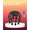 USB Şarjlı Kafa Masaj Aleti 3 Modlu 8 Başlıklı Stres Giderici