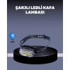 Usb Şarjlı Mini Led Kafa Feneri 50m Odak 150m Geniş Aydınlatm