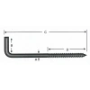 Vidalı Korniş Çivi No:8 - 4x80 - 100 Adet