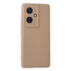Vivo V29 Lite Kılıf Nano İçi Kadife Silikon - Pudra