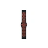 Watch 20mm Spor Delikli Kordon (SAAT DEĞİLDİR) - Siyah-kırmızı