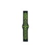 Watch 20mm Spor Delikli Kordon (SAAT DEĞİLDİR) - Siyah-yeşil