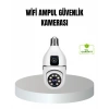 WiFi Ampul Güvenlik Kamerası 1080P Full HD Gece Görüşlü ve Hareket Algılamalı