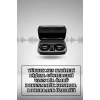 Wireless Şarjlı Pembe Akıllı Saat ve Kablosuz Bluetooth Kulaklık Dokunmatik Kontrol