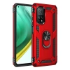 Xiaomi Mi 10t Pro Kılıf Sofya Yüzüklü Silikon Kapak - Kırmızı