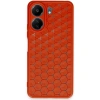 Xiaomi Redmi 13c Kılıf Petek Silikon Kapak - Kırmızı