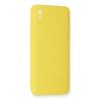 Xiaomi Redmi 9a Kılıf Nano İçi Kadife Silikon - Sarı