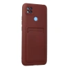 Xiaomi Redmi 9c Kılıf Kelvin Kartvizitli Silikon - Bordo