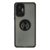 Xiaomi Redmi Note 10 Pro Kılıf Montreal Yüzüklü Silikon Kapak - Siyah
