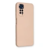Xiaomi Redmi Note 11 Kılıf Nano İçi Kadife Silikon - Pudra