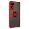 Xiaomi Redmi Note 11 Pro Kılıf Montreal Yüzüklü Silikon Kapak - Kırmızı