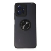 Xiaomi Redmi Note 12 4g Kılıf Montreal Yüzüklü Silikon Kapak - Siyah