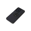 Xiaomi Redmi Note 12 4g Kılıf Montreal Yüzüklü Silikon Kapak - Siyah