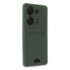 Xiaomi Redmi Note 13 Pro 4g Kılıf Kelvin Kartvizitli Silikon - Koyu Yeşil