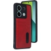 Xiaomi Redmi Note 13 Pro 4g Kılıf Sara Kartvizitli Deri Kılıf - Kırmızı