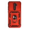 Xiaomi Redmi Note 8 Pro Kılıf Pars Lens Yüzüklü Silikon - Kırmızı