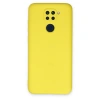 Xiaomi Redmi Note 9 Kılıf Nano İçi Kadife Silikon - Sarı