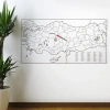 Yazılabilir Türkiye Haritası Manyetik Duvar Stickerı 110 x 56 cm (5324)