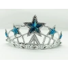 Yıldız Şekilli Elsa Prenses Kraliçe Tacı Mavi Renk Çocuk Boy 5x17 cm (5324)