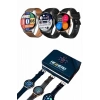 Yuvarlak Kasa 46mm Akıllı Saat Android Ve IOS Uyumlu Uyku ve Sağlık Takibi