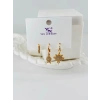 Zirkon Taşlı Üçlü Kombin Küpe - Kp00430
