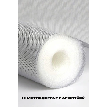 10 Metre Şeffaf Silikonlu Kaymaz Çekmece İçi Düzenleyici